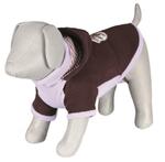 фото попона для собак Trixie зимняя с капюшоном 
Sanremo трикотаж сиреневый 33 см