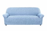 фото Еврочехол на 3-х местный диван Сиена сатурно синий