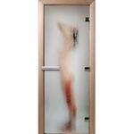 фото Дверь для сауны стеклянная Doorwood Фотопечать A097 800х2000 мм