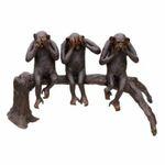 фото Фигура садовая Thermobrass Три обезьяны 67 х 55 х 108 см
